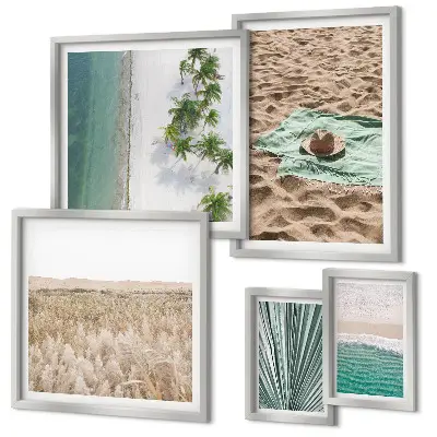 Bildergalerie-Set für die Wand mit tropischem Strandblick