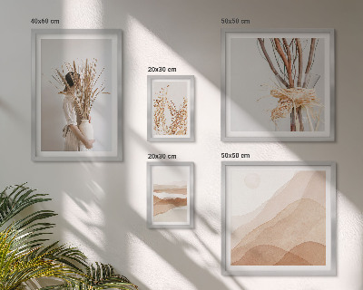 Bilderset fürs sofa Stilvolle Boho-Pflanzenlandschaften