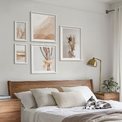 Bilderset fürs sofa Stilvolle Boho-Pflanzenlandschaften