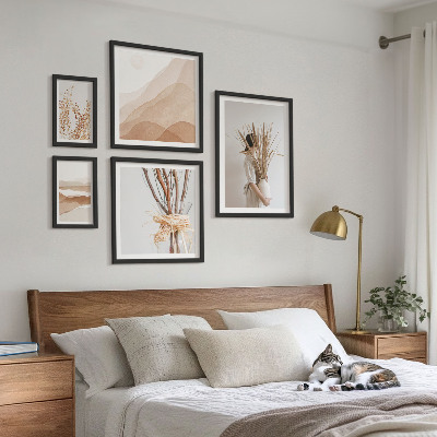 Bilderset fürs sofa Stilvolle Boho-Pflanzenlandschaften