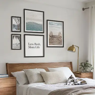 Bildergalerie-Set für die Wand mit Motiven von Stränden, Ruhe und Meerblick