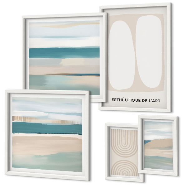 Bildergalerie-set für die wand Abstrakte Naturkompositionen