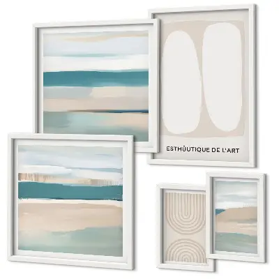 Wandbilder-Set Abstrakte Naturkompositionen Bildergalerie für die Wand