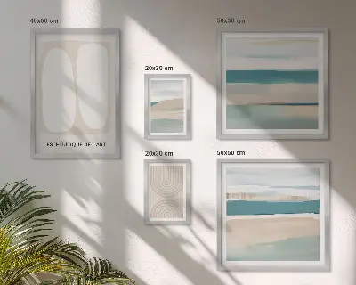 Wandbilder-Set Abstrakte Naturkompositionen Bildergalerie für die Wand