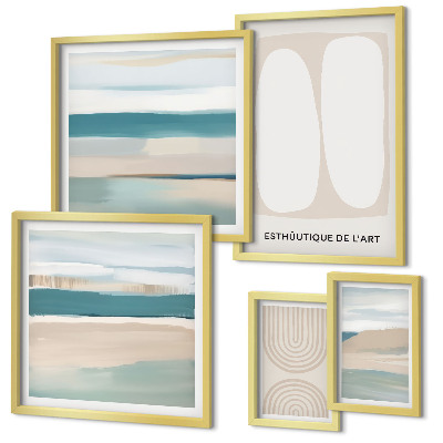 Bildergalerie-set für die wand Abstrakte Naturkompositionen