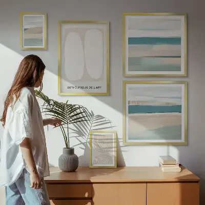 Wandbilder-Set Abstrakte Naturkompositionen Bildergalerie für die Wand