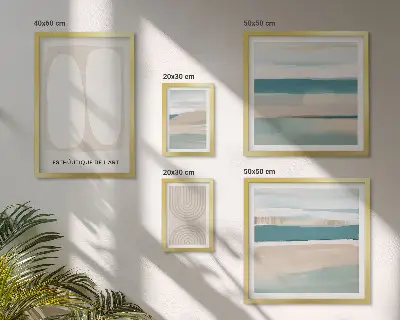 Wandbilder-Set Abstrakte Naturkompositionen Bildergalerie für die Wand