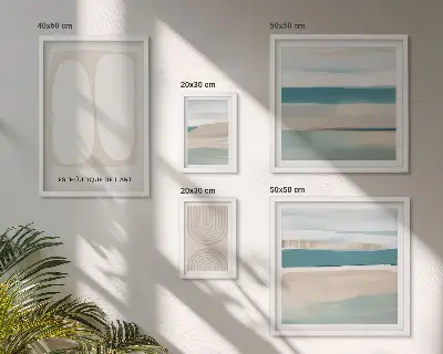 Wandbilder-Set Abstrakte Naturkompositionen Bildergalerie für die Wand