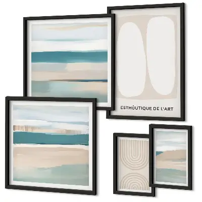 Wandbilder-Set Abstrakte Naturkompositionen Bildergalerie für die Wand