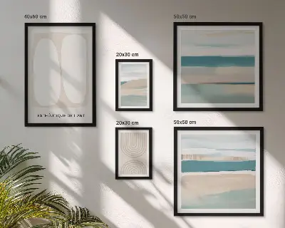 Wandbilder-Set Abstrakte Naturkompositionen Bildergalerie für die Wand