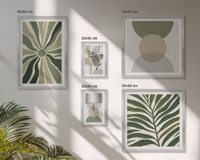 Bildergalerie-set für die wand Stilvolle Grafiken mit Grünpflanzen