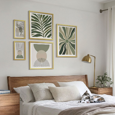 Bildergalerie-set für die wand Stilvolle Grafiken mit Grünpflanzen