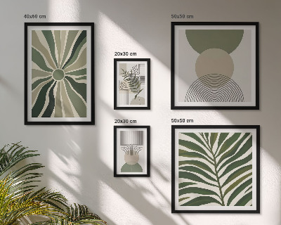 Bildergalerie-set für die wand Stilvolle Grafiken mit Grünpflanzen