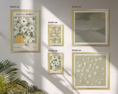 Modernes wandbilder-set Florale Stadtmotive