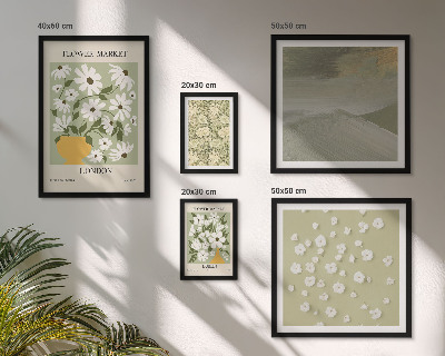 Modernes wandbilder-set Florale Stadtmotive