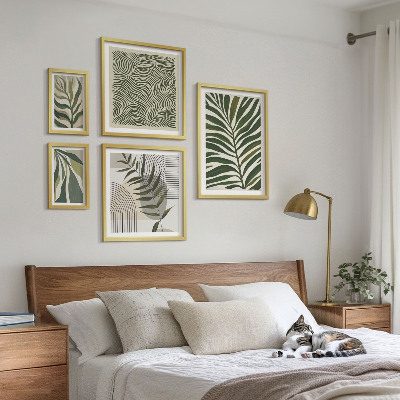 Bilderset fürs sofa Moderne Pflanzenmuster