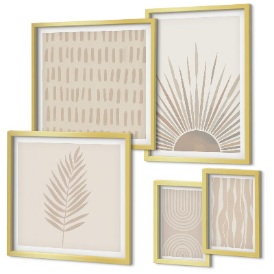 Bildergalerie-set für die wand Stilvolle Dekorationen, Natur, Geometrie