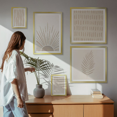 Bildergalerie-set für die wand Stilvolle Dekorationen, Natur, Geometrie