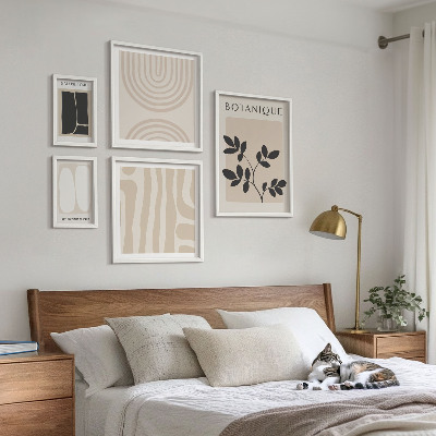 Modernes wandbilder-set Stilvolle Pflanzengrafiken
