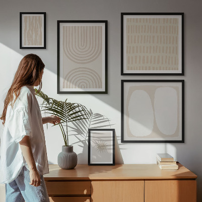 Bildergalerie-set für die wand Stilvolle abstrakte Formen