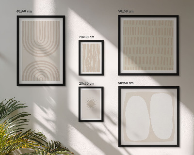 Bildergalerie-set für die wand Stilvolle abstrakte Formen