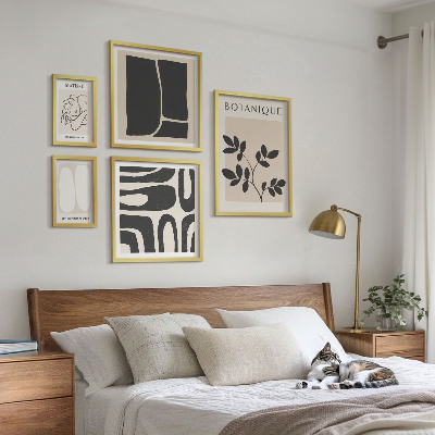 Bildergalerie-set für die wand Stilvolle abstrakte Pflanzengrafiken