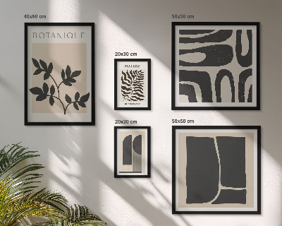 Modernes wandbilder-set Stilvolle abstrakte Naturgrafiken