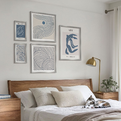Bilderset fürs sofa Abstrakte moderne Linien