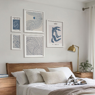 Bilderset fürs sofa Abstrakte moderne Linien