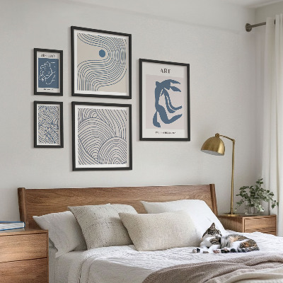 Bilderset fürs sofa Abstrakte moderne Linien