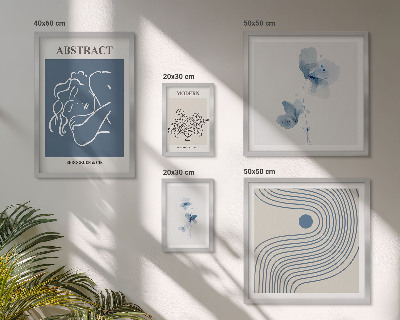 Modernes wandbilder-set Moderner abstrakter Floristenstil
