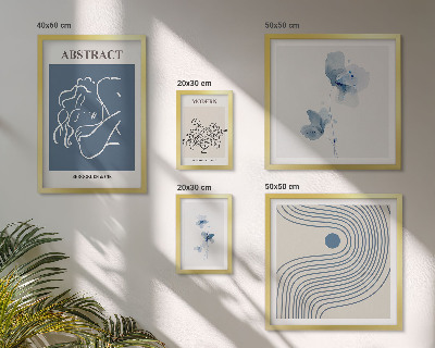 Modernes wandbilder-set Moderner abstrakter Floristenstil