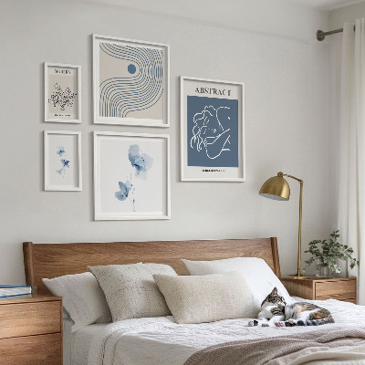 Modernes wandbilder-set Moderner abstrakter Floristenstil