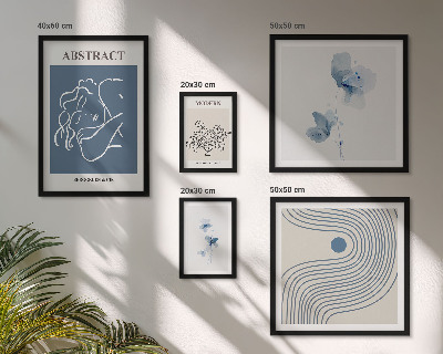 Modernes wandbilder-set Moderner abstrakter Floristenstil