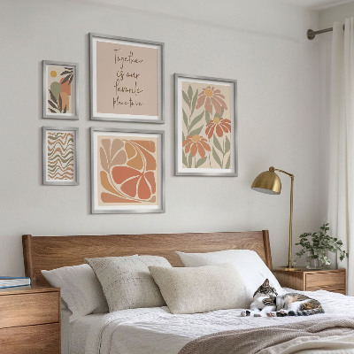 Bildergalerie-set für die wand Stilvolle Dekorationen mit Naturblumen