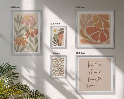 Bildergalerie-set für die wand Stilvolle Dekorationen mit Naturblumen