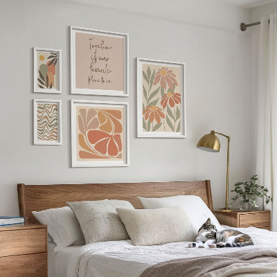 Bildergalerie-set für die wand Stilvolle Dekorationen mit Naturblumen