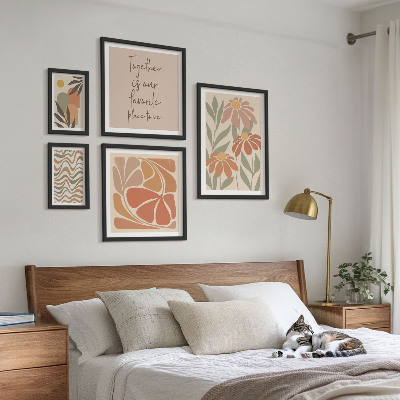 Bildergalerie-set für die wand Stilvolle Dekorationen mit Naturblumen