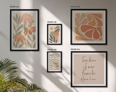 Bildergalerie-set für die wand Stilvolle Dekorationen mit Naturblumen
