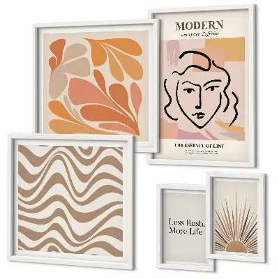 Bildergalerie-Set für die Wand in modernem abstraktem Stil