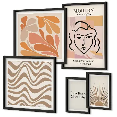 Bildergalerie-Set für die Wand in modernem abstraktem Stil