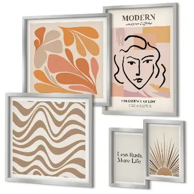 Bildergalerie-Set für die Wand in modernem abstraktem Stil