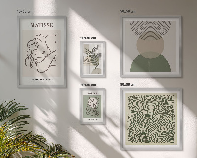 Bildergalerie-set für die wand Minimalistische Pflanzenkompositionen