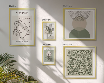 Bildergalerie-set für die wand Minimalistische Pflanzenkompositionen