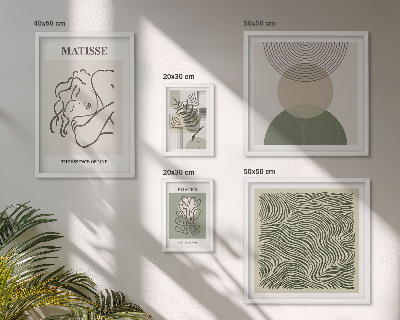 Bildergalerie-set für die wand Minimalistische Pflanzenkompositionen