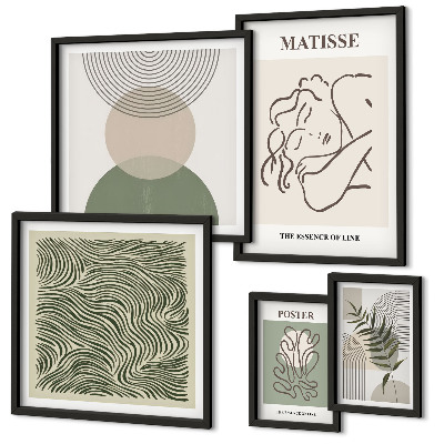 Bildergalerie-set für die wand Minimalistische Pflanzenkompositionen