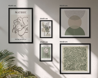 Bildergalerie-set für die wand Minimalistische Pflanzenkompositionen
