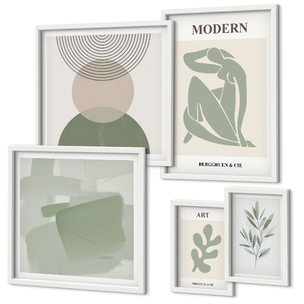 Modernes wandbilder-set Moderner Stil mit Abstraktion