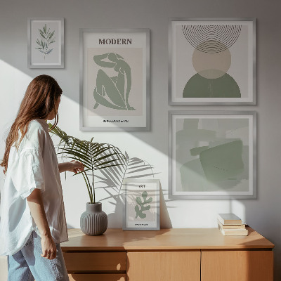 Modernes wandbilder-set Moderner Stil mit Abstraktion