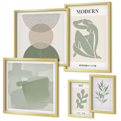 Modernes wandbilder-set Moderner Stil mit Abstraktion